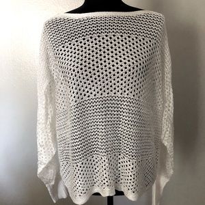 Open Stitch Dolman Sweater